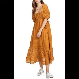 FREE PEOPLE -let’s be friend midi dress